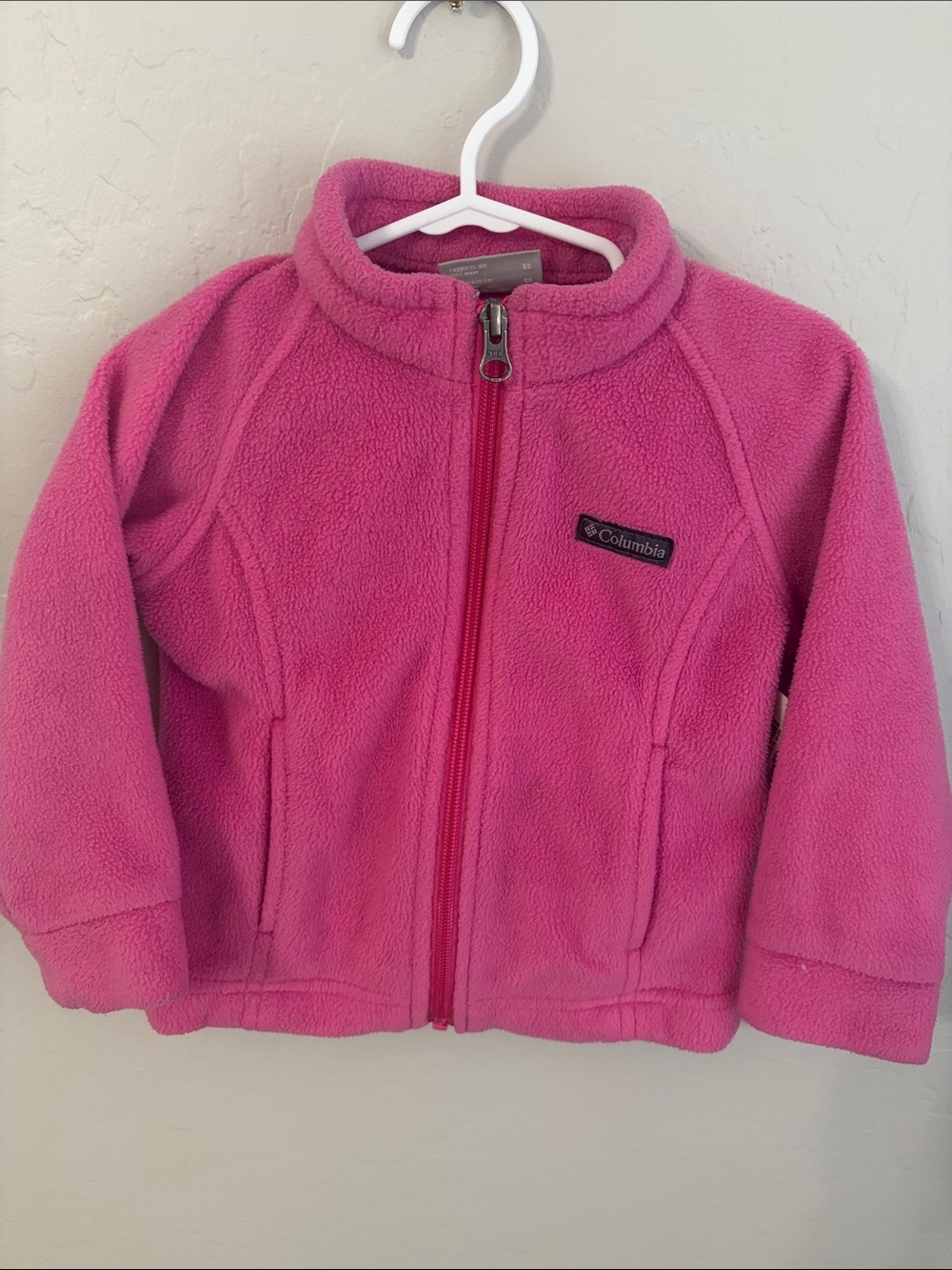 Columbia Kids Bright Pink Full-Zip Fleece Jacket